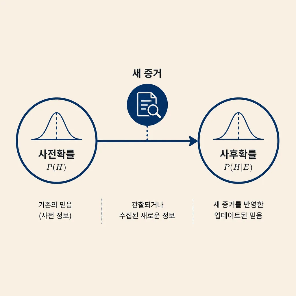 베이지안 사고 적용법 사전확률과 사후확률 업데이트 과정